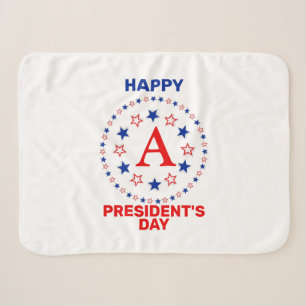 Happy President's day custom monogram Sherpadecke
