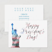 Happy President's Day Liberty beide Einladung (Vorne/Hinten)