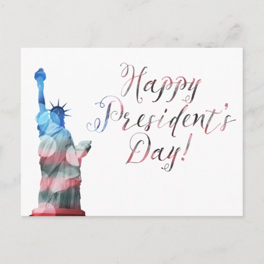 Happy President's Day Liberty beide Postkarte (Vorderseite)
