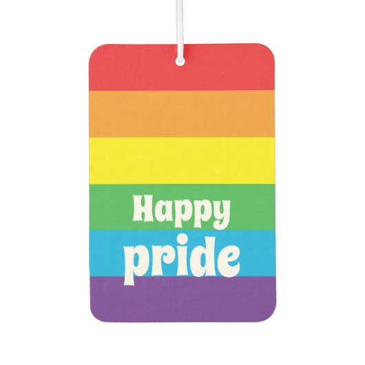 Happy Pride Air Freshener Autolufterfrischer (Vorderseite)