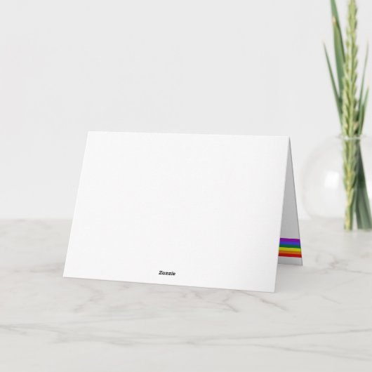 Happy Pride Bisexual Flag Karte (Rückseite)