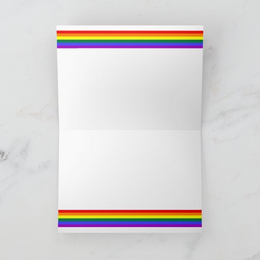 Happy Pride Bisexual Flag Karte (Innenseite)