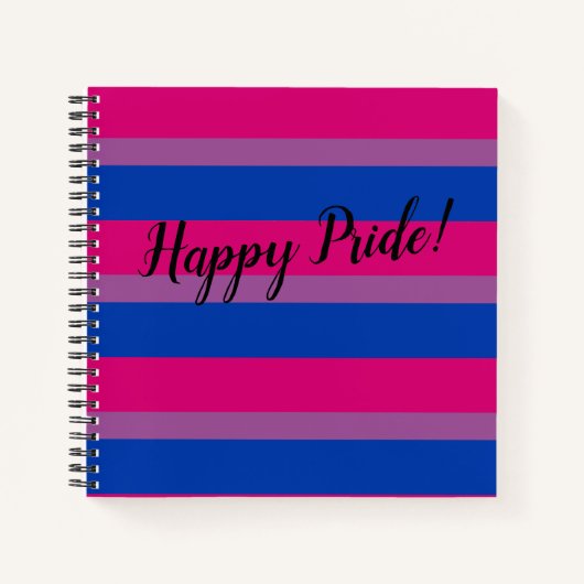 Happy Pride Bisexual Flag Notizblock (Vorderseite)