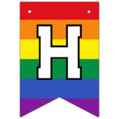 Happy Pride Custom Year Gay Pride LGBT Rainbow Wimpelkette (Erste Fahne)