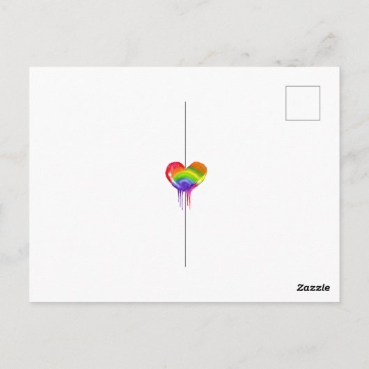 Happy Pride Day | 28. Juni Rainbow Postkarte (Rückseite)