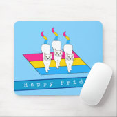 Happy-Pride-Katzen mit Pansexual Flag Mousepad (Mit Mouse)