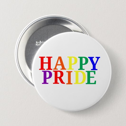 Happy Pride Month Button (Vorne & Hinten)
