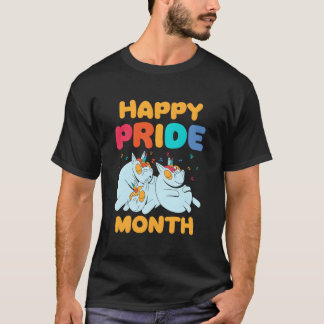Happy Pride Month Gay Lgbtq Rainbow Proud T-Shirt