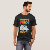 Happy Pride Month Gay Lgbtq Rainbow Proud T-Shirt (Vorne ganz)