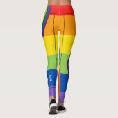 Happy Pride Month zum Thema Regenbogen  Leggings (Rückseite)