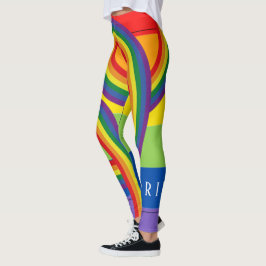 Happy Pride Month zum Thema Regenbogen Leggings