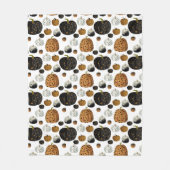 Happy print polka dots pumpkin fleecedecke (Vorderseite)