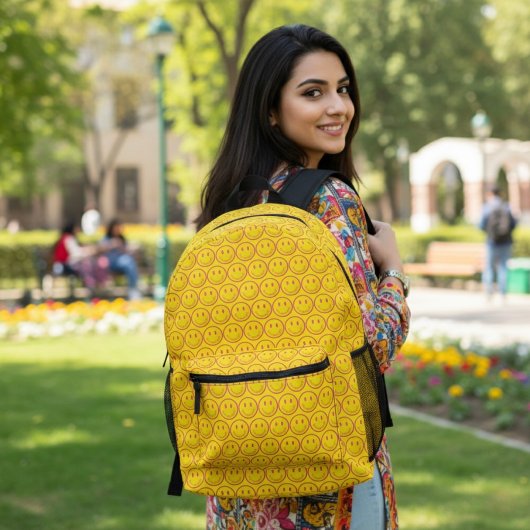 Happy Printed Backpack Bedruckter Rucksack