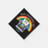 Happy Publication Day Personalisiert LBGTQ Serviette (Ecke)