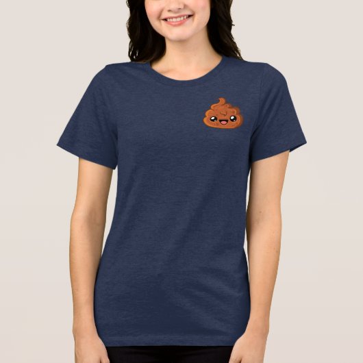 Happy "Pudding" with Boost Back Print - Happy Jump Tri-Blend Shirt (Vorderseite)