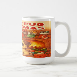 Happy Pug Christmas – Kawaii Holiday Mug Kaffeetasse