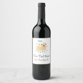 Happy Puggy Bottle Labels Weinetikett (Vorderseite)