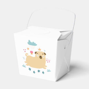 Happy Puggy Favor Box Geschenkschachtel