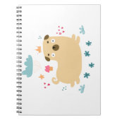 Happy Puggy Foto Notebook Notizblock (Vorderseite)