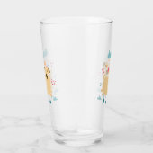 Happy Puggy Glass Tumbler (Rechts)
