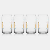 Happy Puggy Glasses Dosenglas (Links)