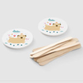 Happy Puggy Hand Fans Fächer (Non-assembled)