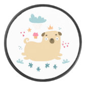 Happy Puggy Hockey Puck (Vorderseite)