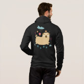 Happy Puggy Hoodie (Schwarz voll)