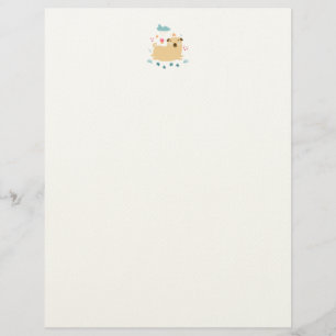 Happy Puggy Letterhead Briefbogen