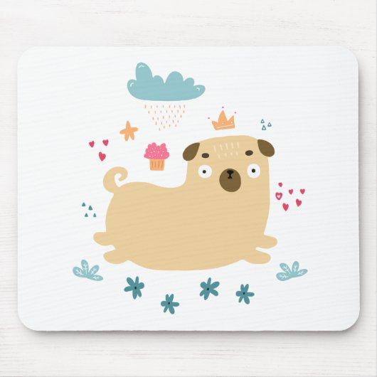 Happy Puggy Mousepad (Vorne)