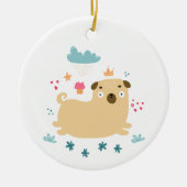 Happy Puggy Ornament (Vorne)