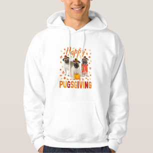 Happy Pugsgiving Niedlich Erntedank Mops Hunde Wea Hoodie