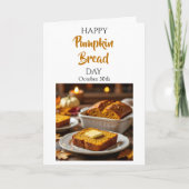 Happy Pumpkin Bread Day | October 30th Karte (Vorderseite)