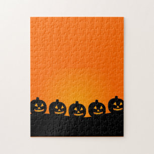 Happy Pumpkin Face Puzzle