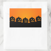 Happy Pumpkin Face Rectangle Stickers (Tasche)