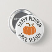 Happy Pumpkin Gewürzsaison Button (Vorne & Hinten)