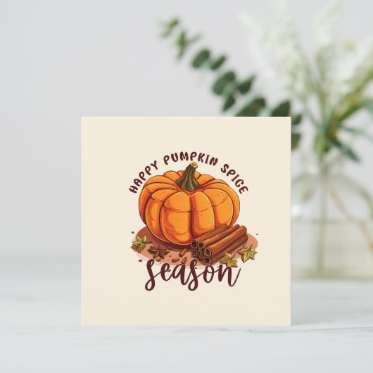 Happy Pumpkin Gewürzsaison - Gemütliche Herbstwoch (Stehend Vorderseite)