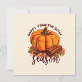 Happy Pumpkin Gewürzsaison - Gemütliche Herbstwoch (Vorderseite)