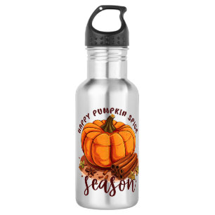 Happy Pumpkin Gewürzsaison - Gemütliche Herbstwoch Edelstahlflasche