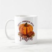 Happy Pumpkin Gewürzsaison - Gemütliche Herbstwoch Kaffeetasse (Links)