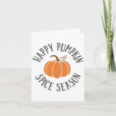 Happy Pumpkin Gewürzsaison Karte (Vorderseite)