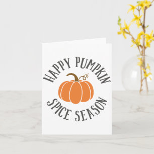 Happy Pumpkin Gewürzsaison Karte