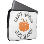 Happy Pumpkin Gewürzsaison Laptopschutzhülle (Vorne Rechts)