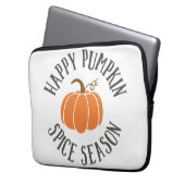 Happy Pumpkin Gewürzsaison Laptopschutzhülle (Vorderseite Links)