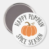 Happy Pumpkin Gewürzsaison Magnet (Vorderseite/Rückseite)
