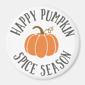 Happy Pumpkin Gewürzsaison Magnet (Vorne)