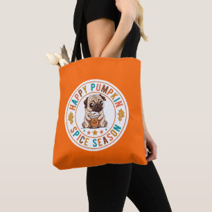 Happy Pumpkin Gewürzsaison Mops Tasche