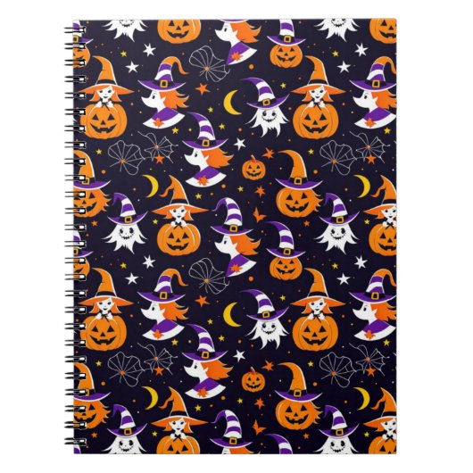Happy Pumpkin Halloween Notizblock (Vorderseite)