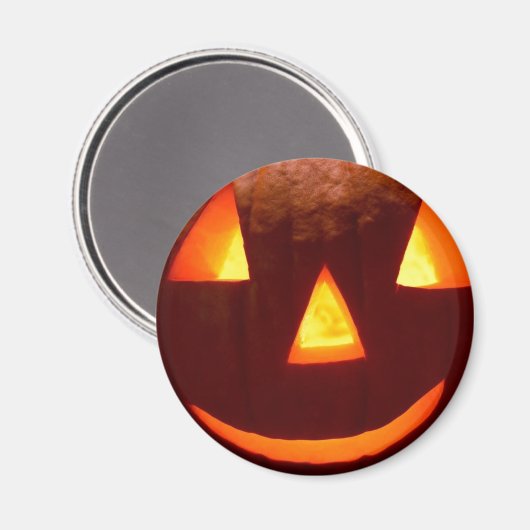 Happy Pumpkin Magnet (Vorderseite/Rückseite)