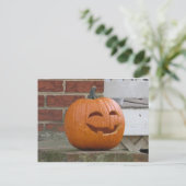 Happy Pumpkin Postkarte (Stehend Vorderseite)